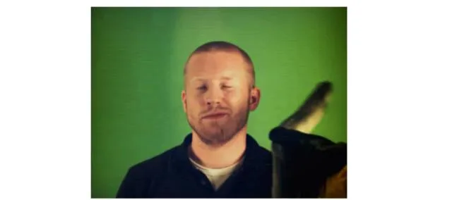 オジサンの顔 ビンタ