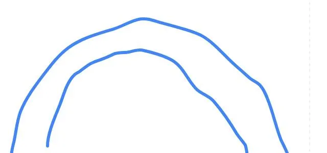 手描き 虹 イラスト