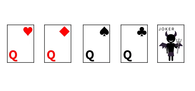 キングVSクイーンのトランプゲーム