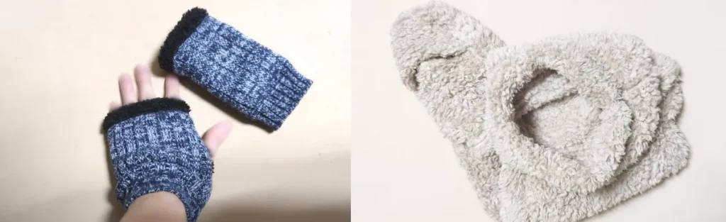 穴開き手袋 ルームソックス