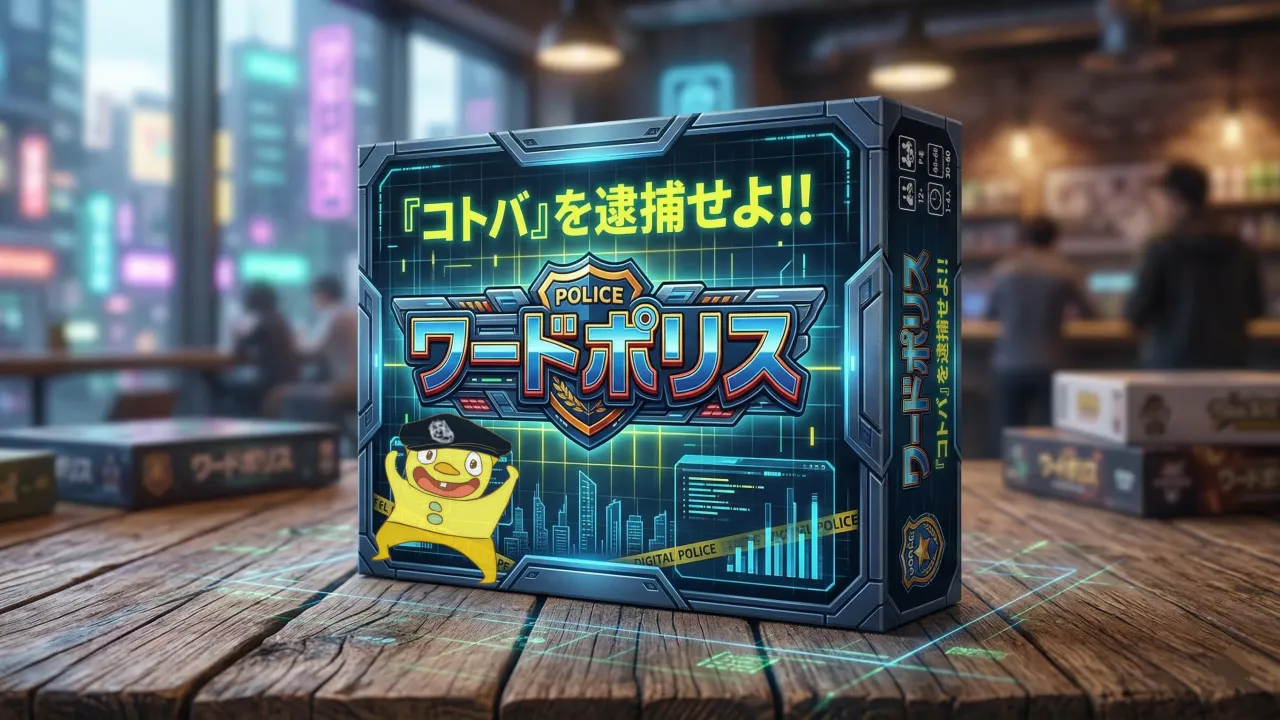 コトバを逮捕せよ ワードポリス Character Art: Hand-drawn by くいもんず/ BG by AI