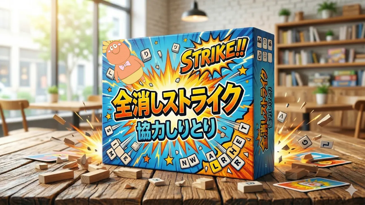 協力しりとり 全消しストライク Character Art: Hand-drawn by くいもんず/ BG by AI