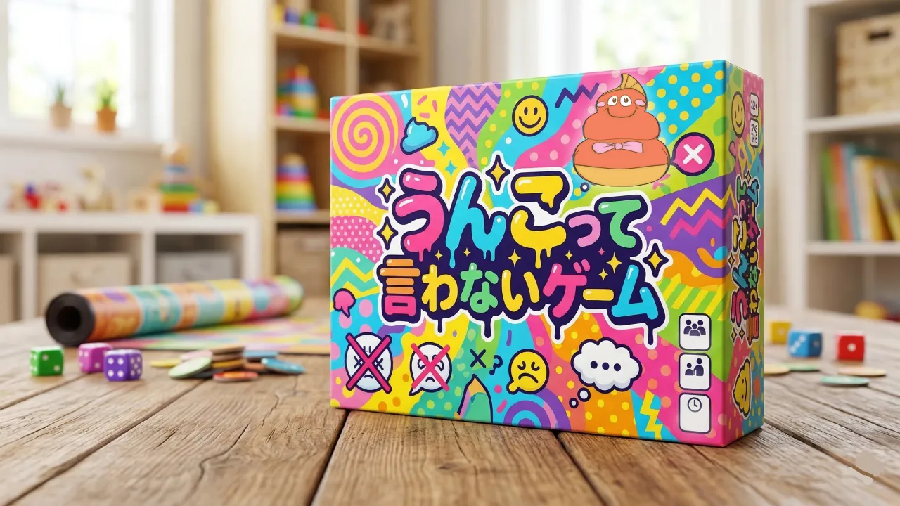 うんこって言わないゲーム Character Art: Hand-drawn by くいもんず/ BG by AI