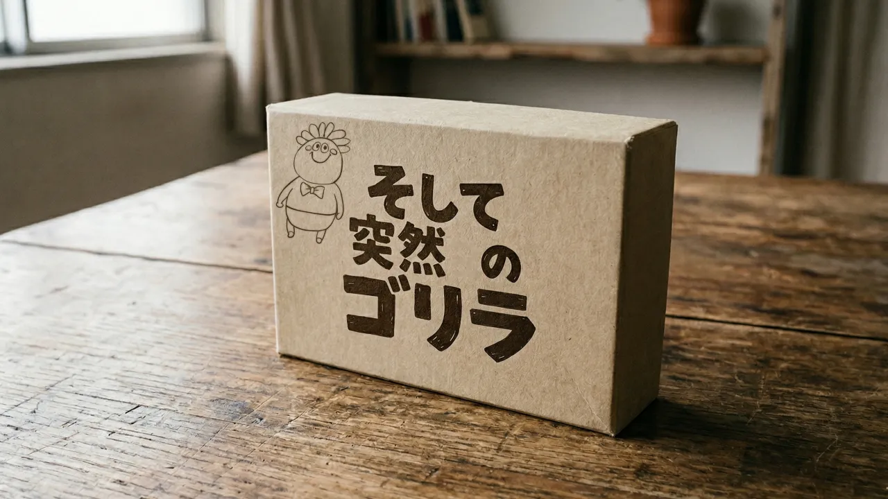 そして突然のゴリラ Character Art: Hand-drawn by くいもんず/ BG by AI