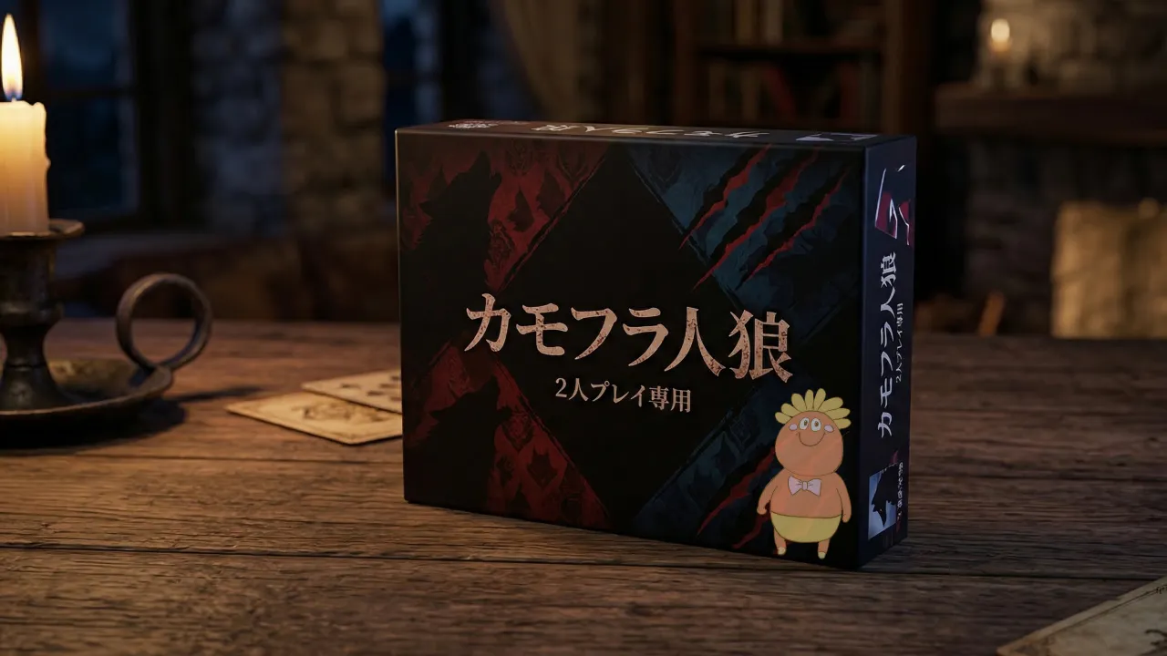 カモフラ人狼 2人プレイ専用 Character Art: Hand-drawn by くいもんず/ BG by AI