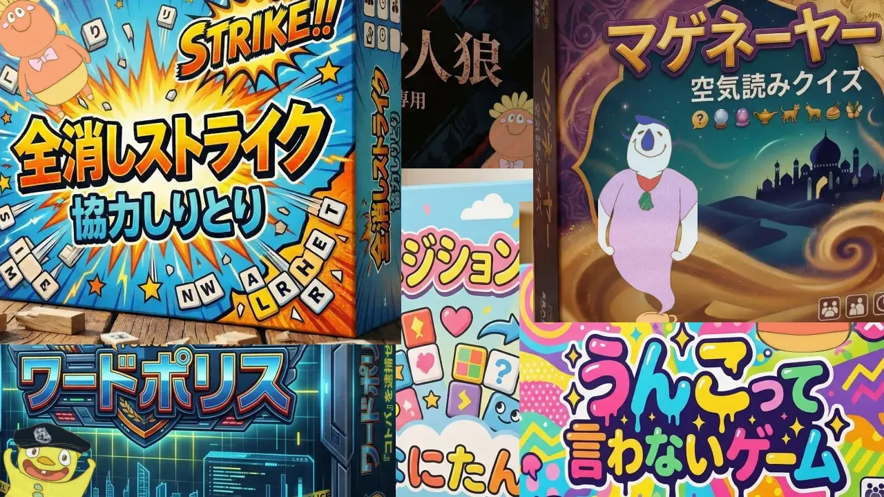 スマホ1台を囲む無料ブラウザパーティーゲーム Character Art: Hand-drawn by くいもんず/ BG by AI